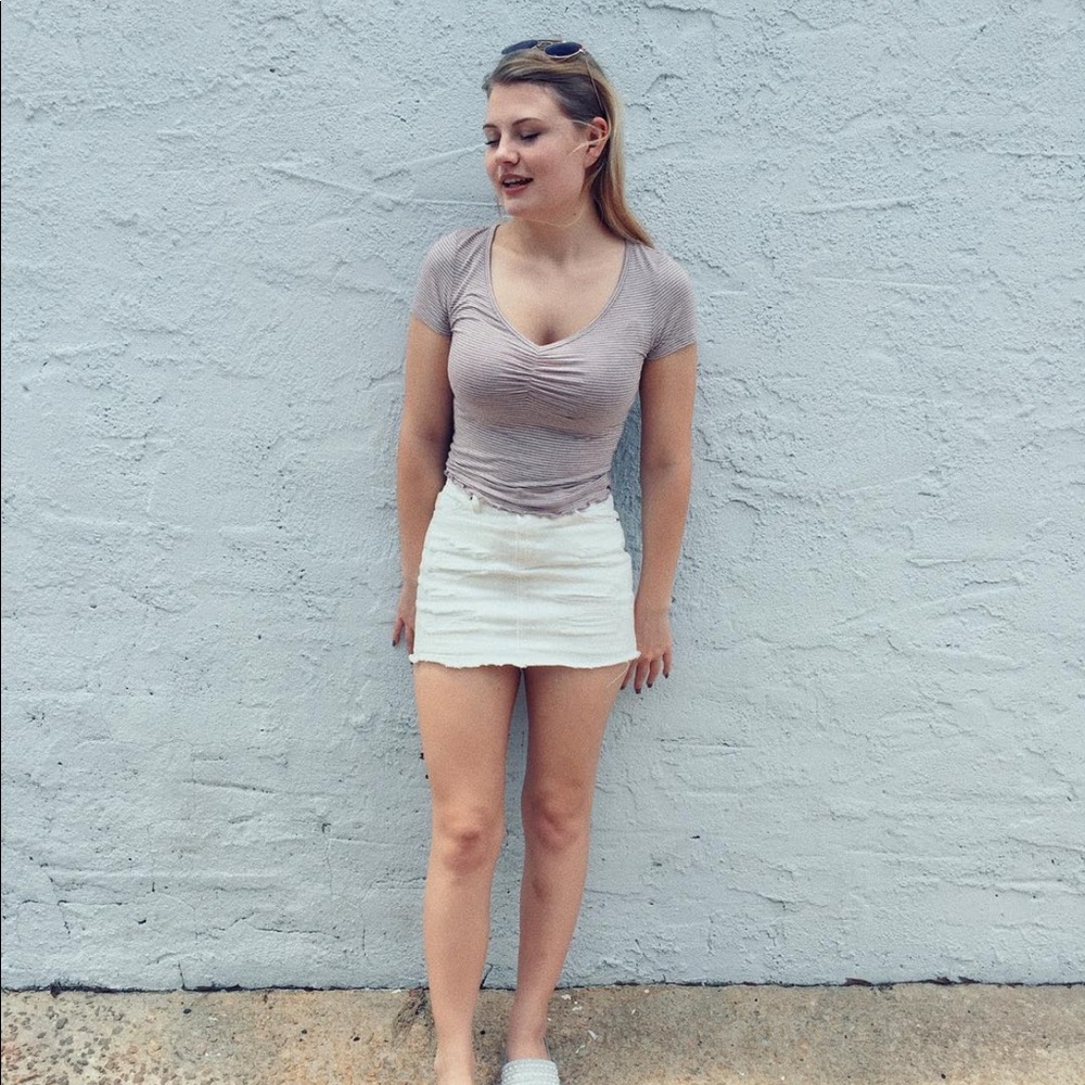 Vanilla Star White Mini-Skirt Size 0